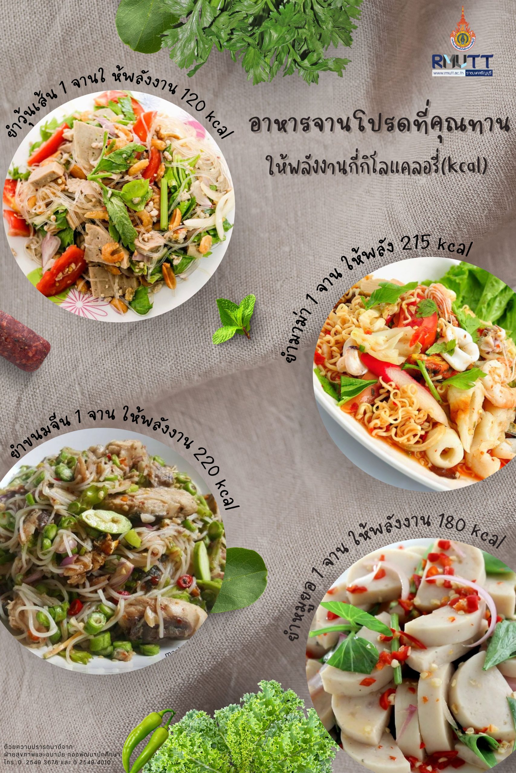 มทร.ธัญบุรี ยกระดับคุณภาพชีวิต! เปิดบริการ 'อาหารเพื่อสุขภาพ' พร้อมเมนูโภชนาการสูง