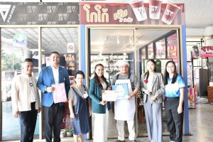 รับมอบป้ายรับรองมาตรฐานสุขาภิบาลอาหาร